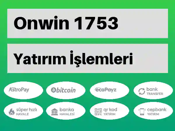 Onwin Mobil Para yatırma ve çekme 1753